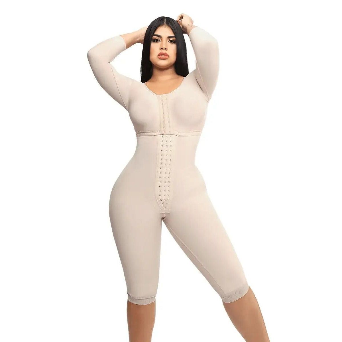 CINTURA SONADA - Faja Post Operatoria Colombiana Manga Larga y Sosten