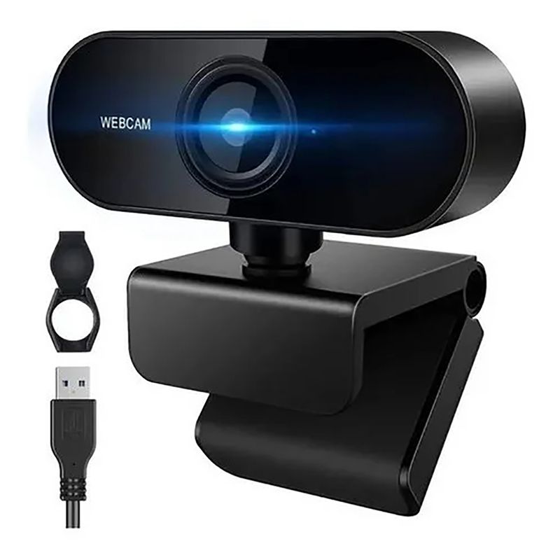 EDWINAYY - Cámara web Loho Tech 1080p USB Full HD 30FPS color negro