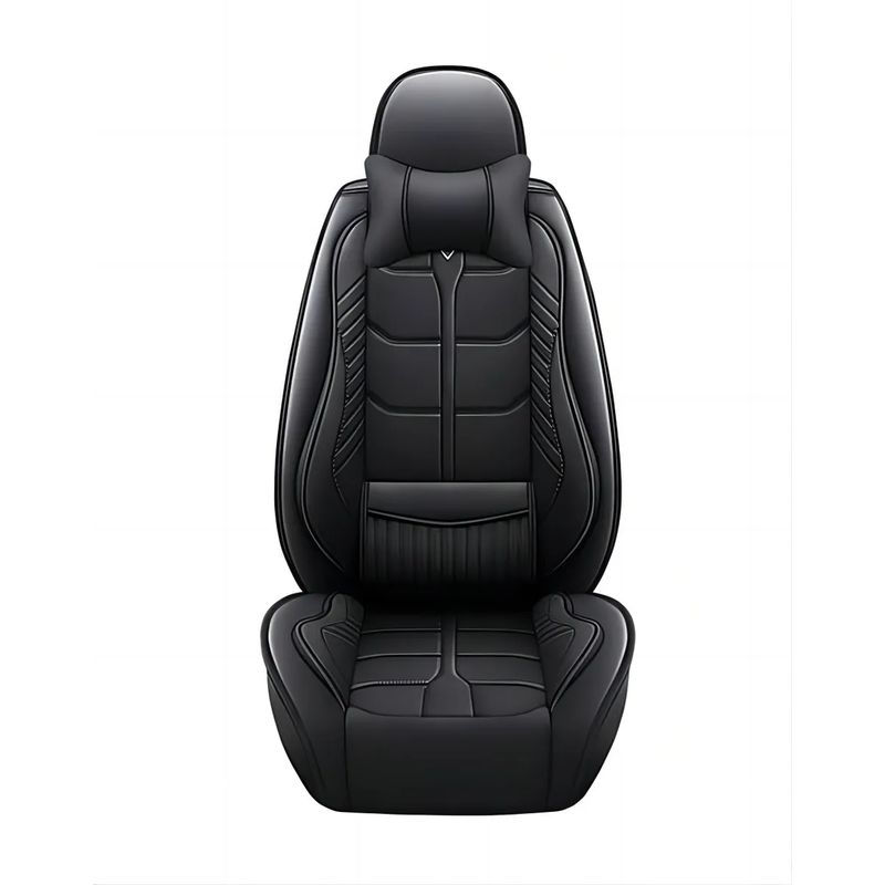 GENERICO - Kit Funda Cubre Asiento Auto Premium Luxury Par Almoadillas