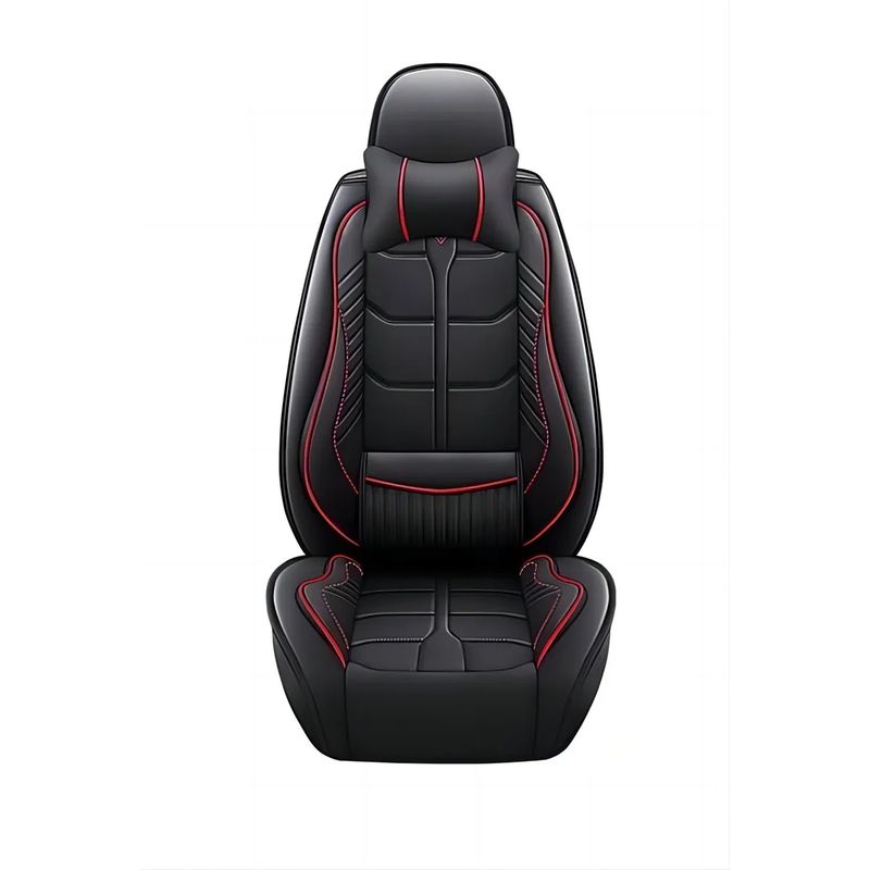 GENERICO - Kit Funda Cubre Asiento Auto Premium Luxury Par Almoadillas