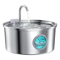 EVERSO - Fuente Dispensador Agua Bebedero Mascotas Cero Inoxidable