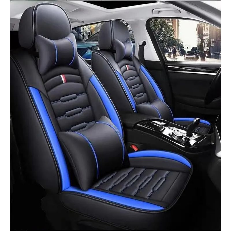 GENERICO - Kit Funda Cubre Asiento Auto Premium Luxury Con 4 Almoadilla
