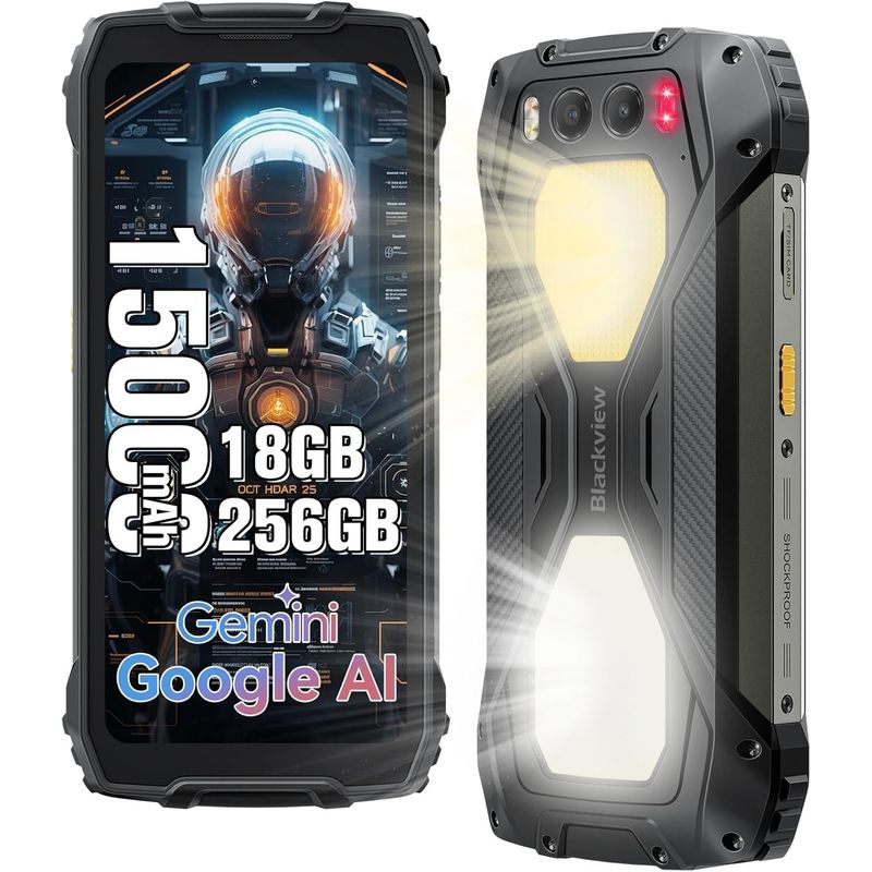 BLACKVIEW - Blackview BV7300 Celular 18GB+256GB 15000mAh Android 14 Modo Guantes
