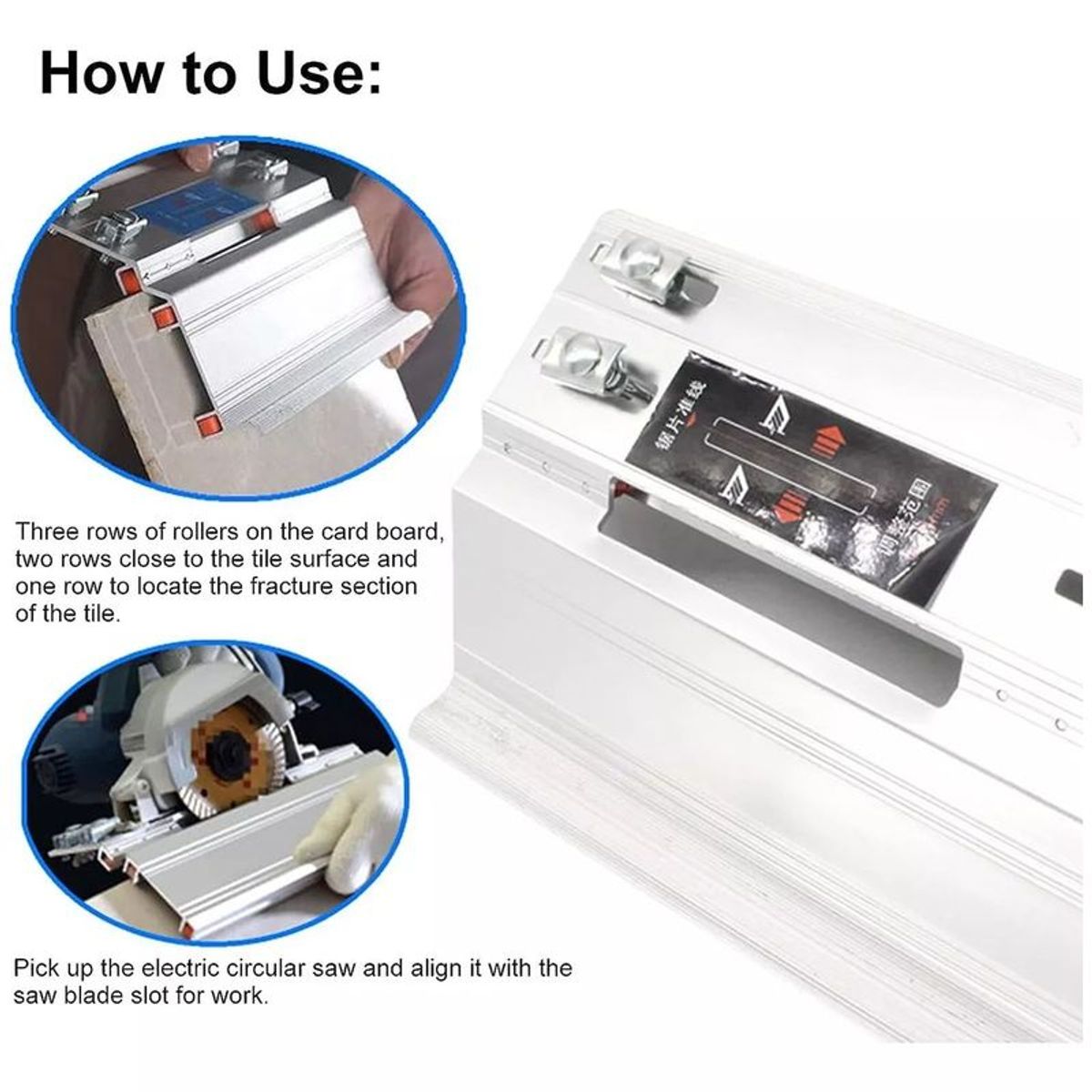 GENERICO - Guia Para Corte Y Biselado De Ceramica O Porcelanatos Lisos