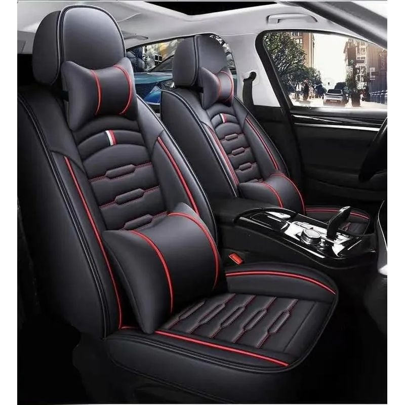 GENERICO - Kit Funda Cubre Asiento Auto Premium Luxury Con 4 Almoadilla