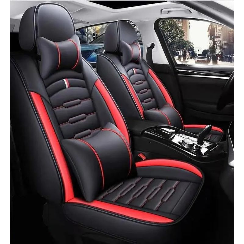 GENERICO - Kit Funda Cubre Asiento Auto Premium Luxury Con 4 Almoadilla