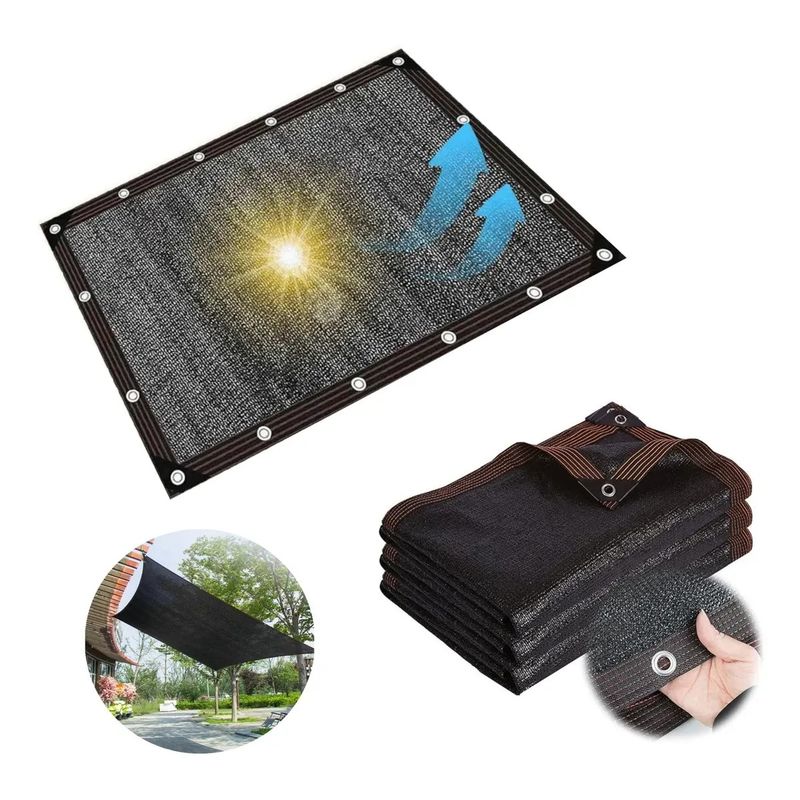 KUANGYE - Lona Malla De Sombra Red Bloque 4x5m Tasa De Sombreado 90%