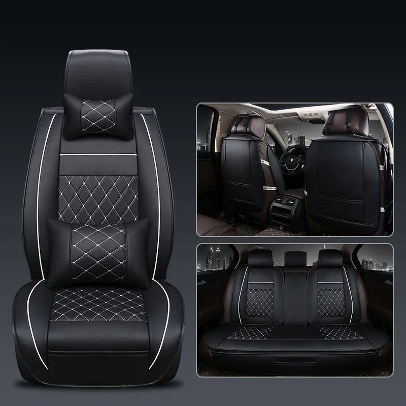 GENERICO - Kit Funda Cubre Asiento Auto Premium Luxury Con 4 Almoadilla