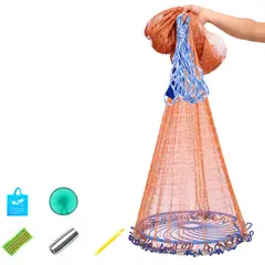 KUANGYE - Lanzamiento De Malla De 1/4 De Malla De Pesca B 3,6 M Sin An