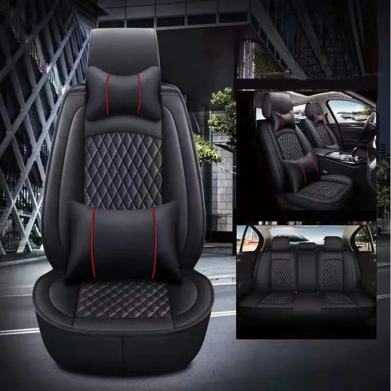 GENERICO - Kit Funda Cubre Asiento Auto Premium Luxury Con 4 Almoadilla
