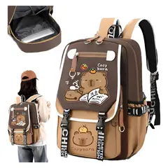 KUANGYE - Mochila Escolar Capibara Kawaii 21l Capybara 2025 Para Niñas