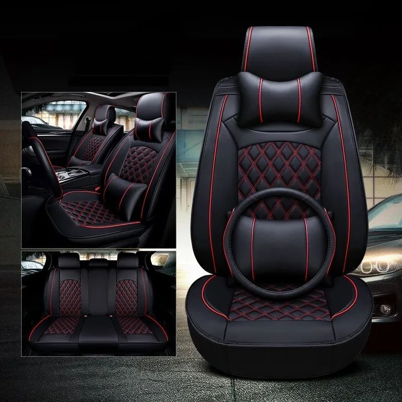 GENERICO - Kit Funda Cubre Asiento Volante Auto Premium Luxury Completo
