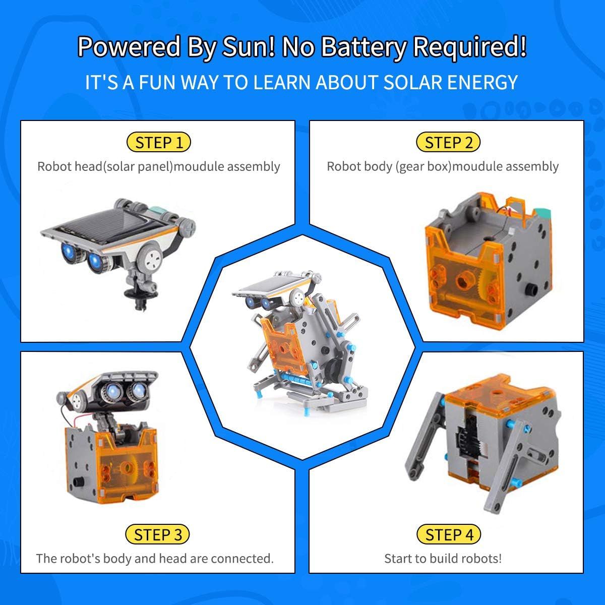 KUANGYE - Kit De Juguete Educativo De Robot Solar Para Niños