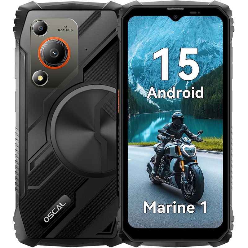 OSCAL - OSCAL MARINE 1 Celular, 12GB+128GB, 16MP, Android 15, NFC