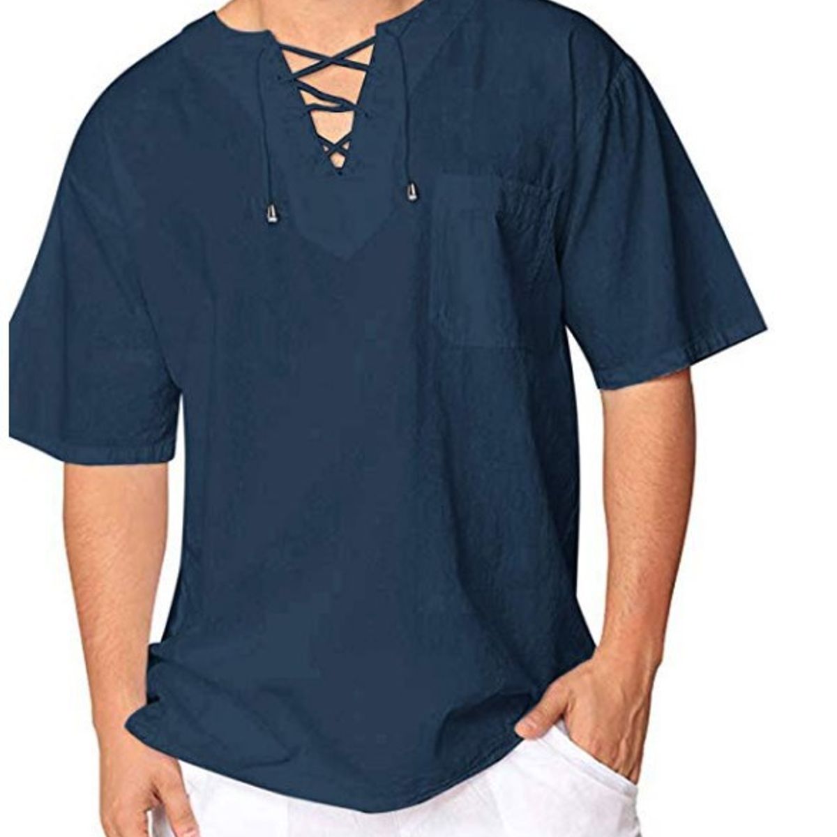 EDWINAYY - Camiseta De Manga Corta Para Hombrepolera Casual Con Cuello