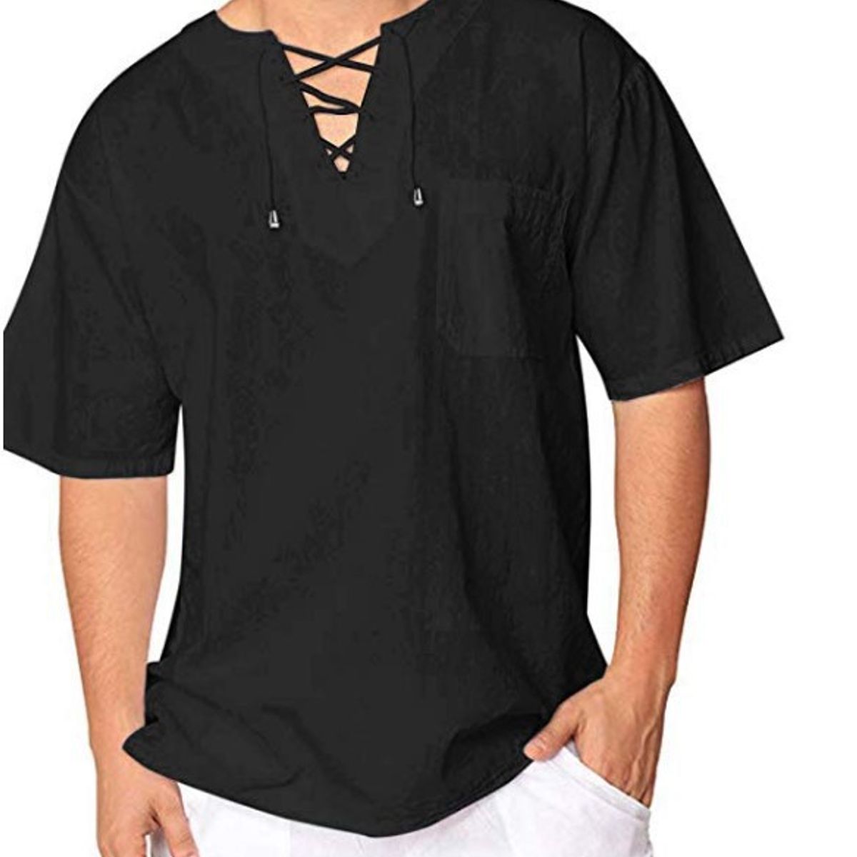 EDWINAYY - Camiseta De Manga Corta Para Hombrepolera Casual Con Cuello