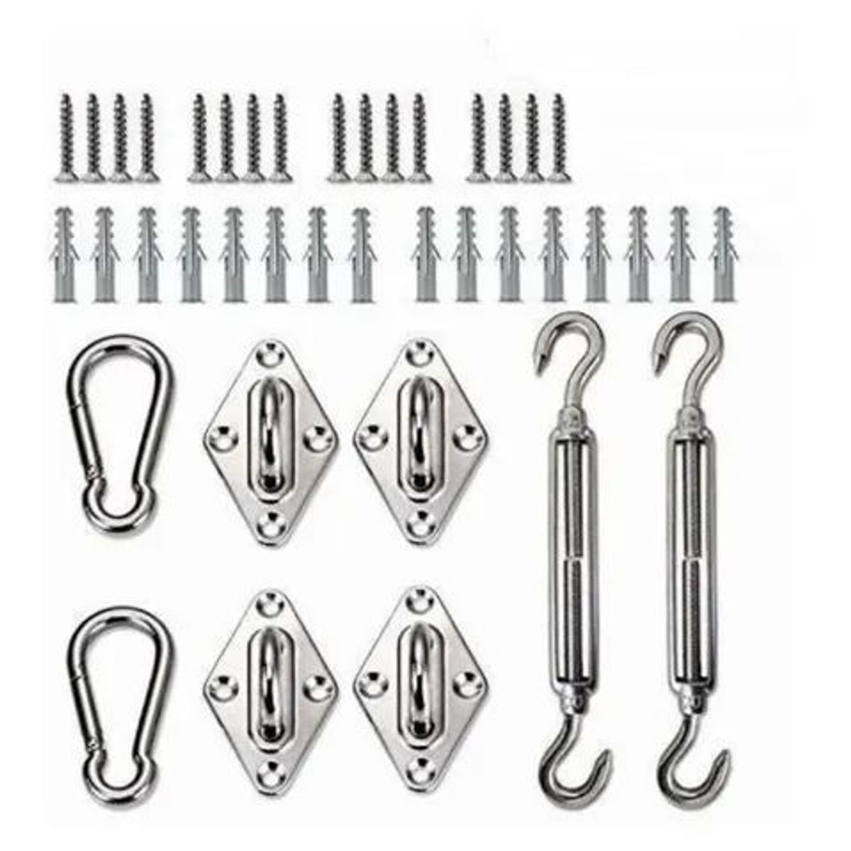 GENERICO - Kit Anclaje Herraje Toldo Vela