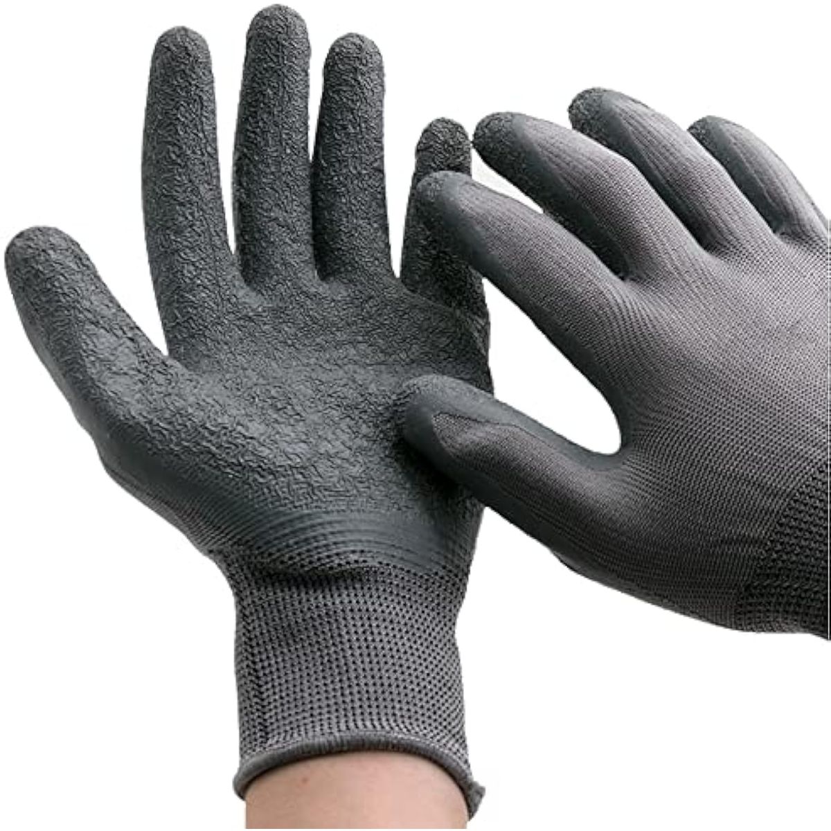 NIHAO - Guantes De Trabajo Pu Alta Calidad Certificado Pack 12 Unid