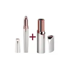 GENERICO - Pack Depiladora Cejas Mas Depiladora Facial Recargable USB - Blanco