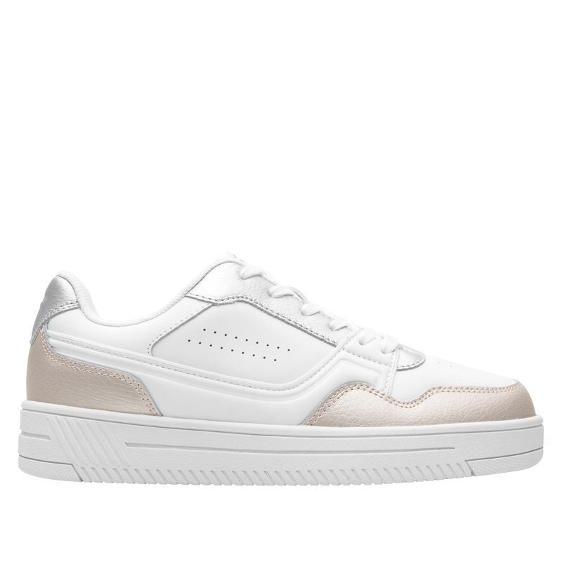FLEXI - Zapatilla Mujer Inna 131601 Blanca, Plata y Bronce Flexi