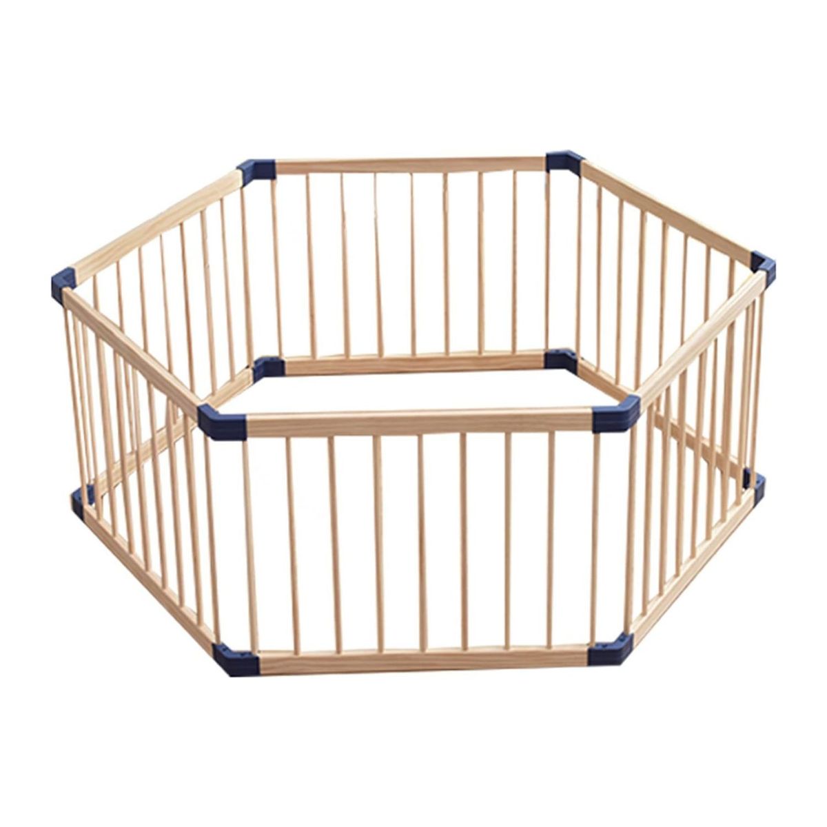 SOHOGAR - Corral portátil de madera hexagonal para niños