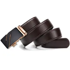 SN SONEC - Cinturón Sonec hombre ejecutivo automático modelo Luxury Dorado