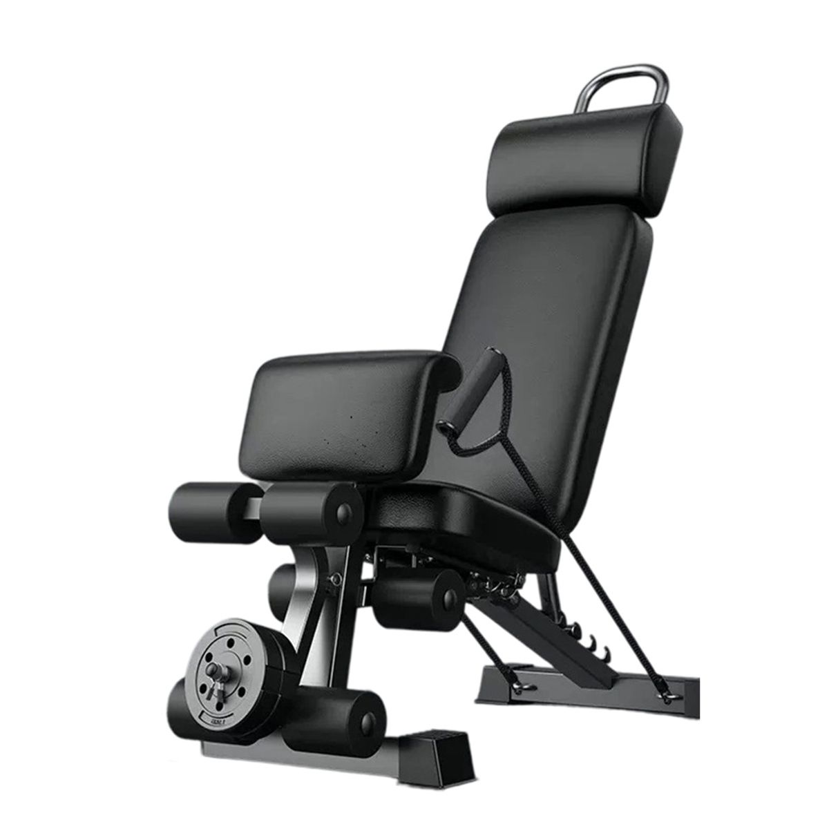 MUNDO MAGIA - Press Banca Reclinable Multiuso Ajustable Abdominal 120-150kg