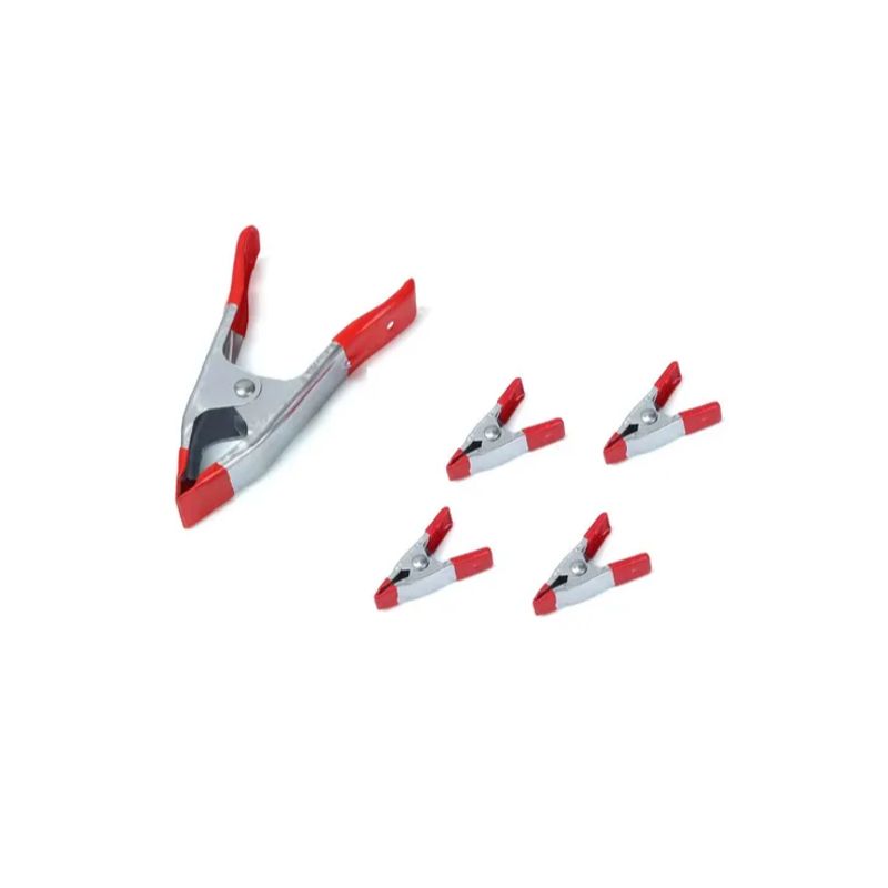 GENERICO - Set 5 Pinzas Con Resorte Abrazadera Carpintería 2 Y 6 Inches