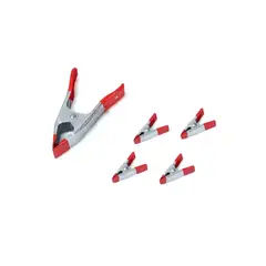GENERICO - Set 5 Pinzas Con Resorte Abrazadera Carpintería 2 Y 6 Inches