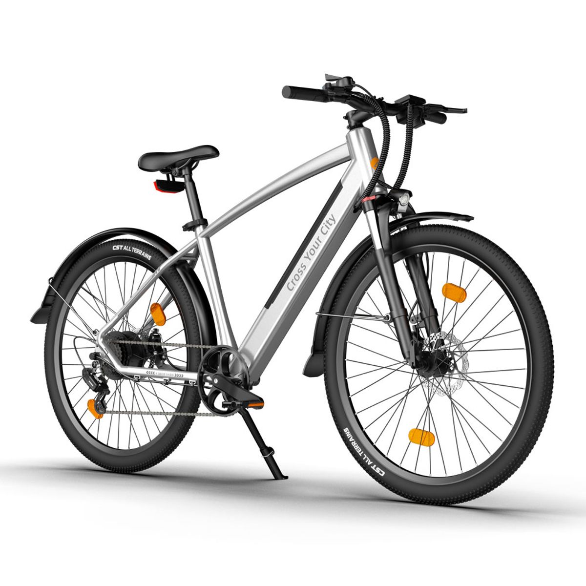 A DECE OASIS - Bicicleta Eléctrica ADO DECE 300C Plata