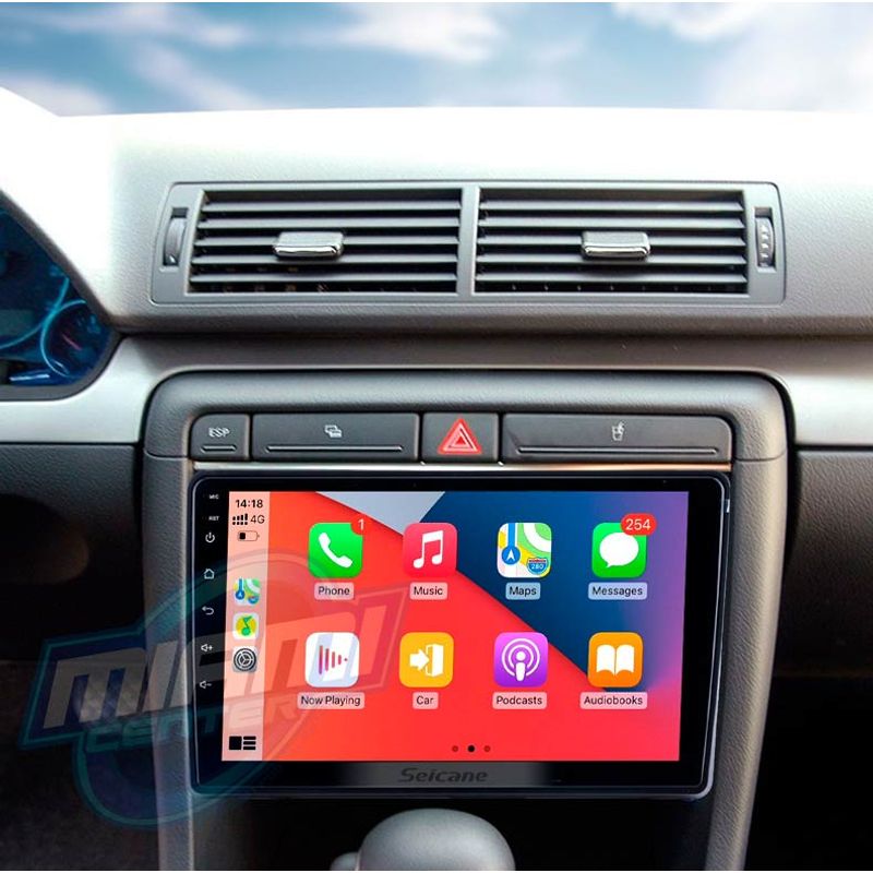 AUDI - RADIO MIAMICENTER CARPLAY • AUDI A4 2002-2008 INSTALADA