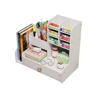 Organizador Escritorio Lápices Oficina Cajón Libro Madera