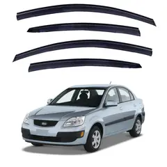 GENERICO - Aletas Bota Aguas Kia Rio 2005-2011 Auto Lluvia Aire Karvas