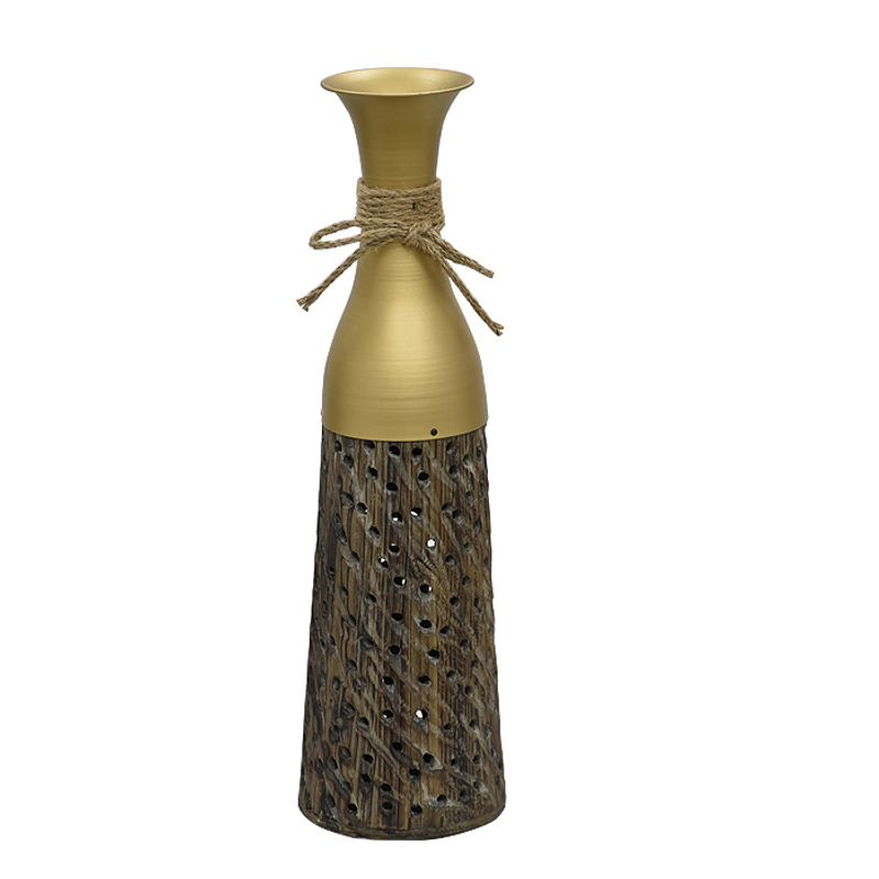 MSA MUEBLES SANTA ANA - Florero Metal Raíz XL 60 cm