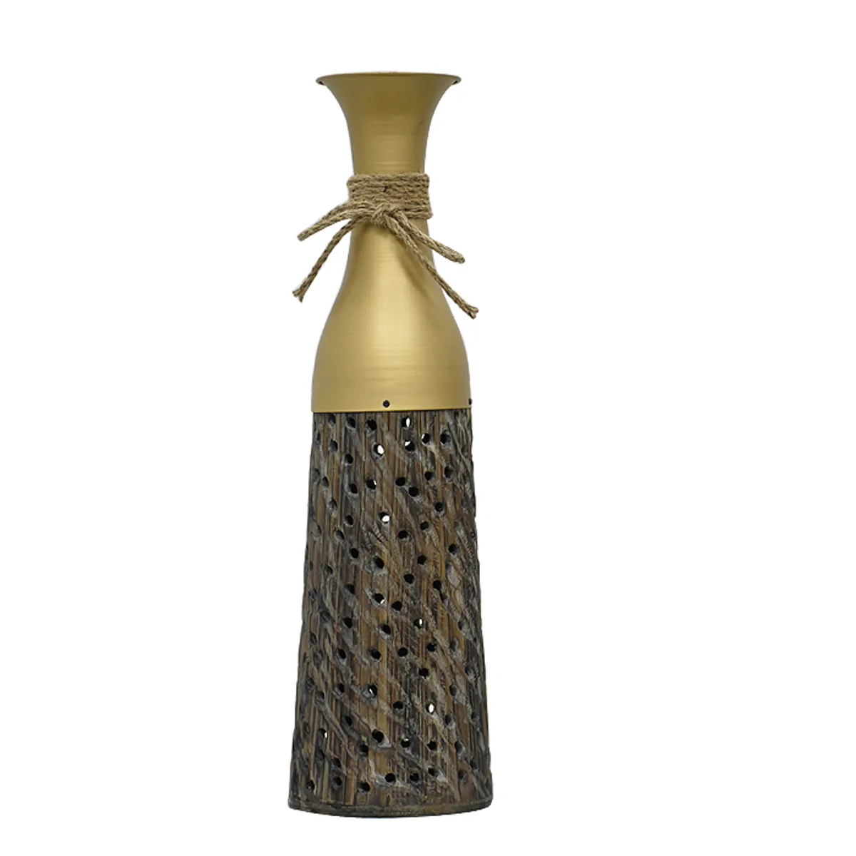 MSA MUEBLES SANTA ANA - Florero Metal Raíz XL 60 cm