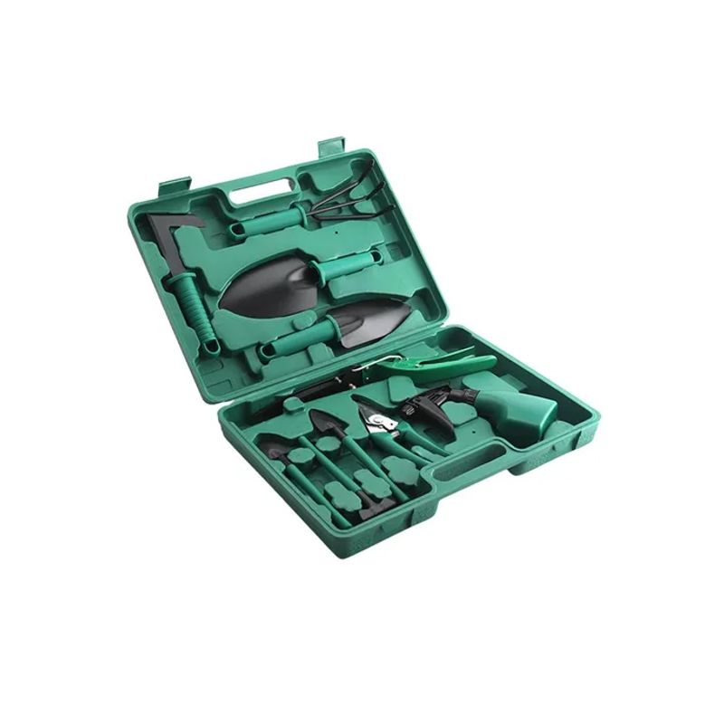 GENERICO - Set De Herramientas Para Jardinería 10 Piezas + Maleta