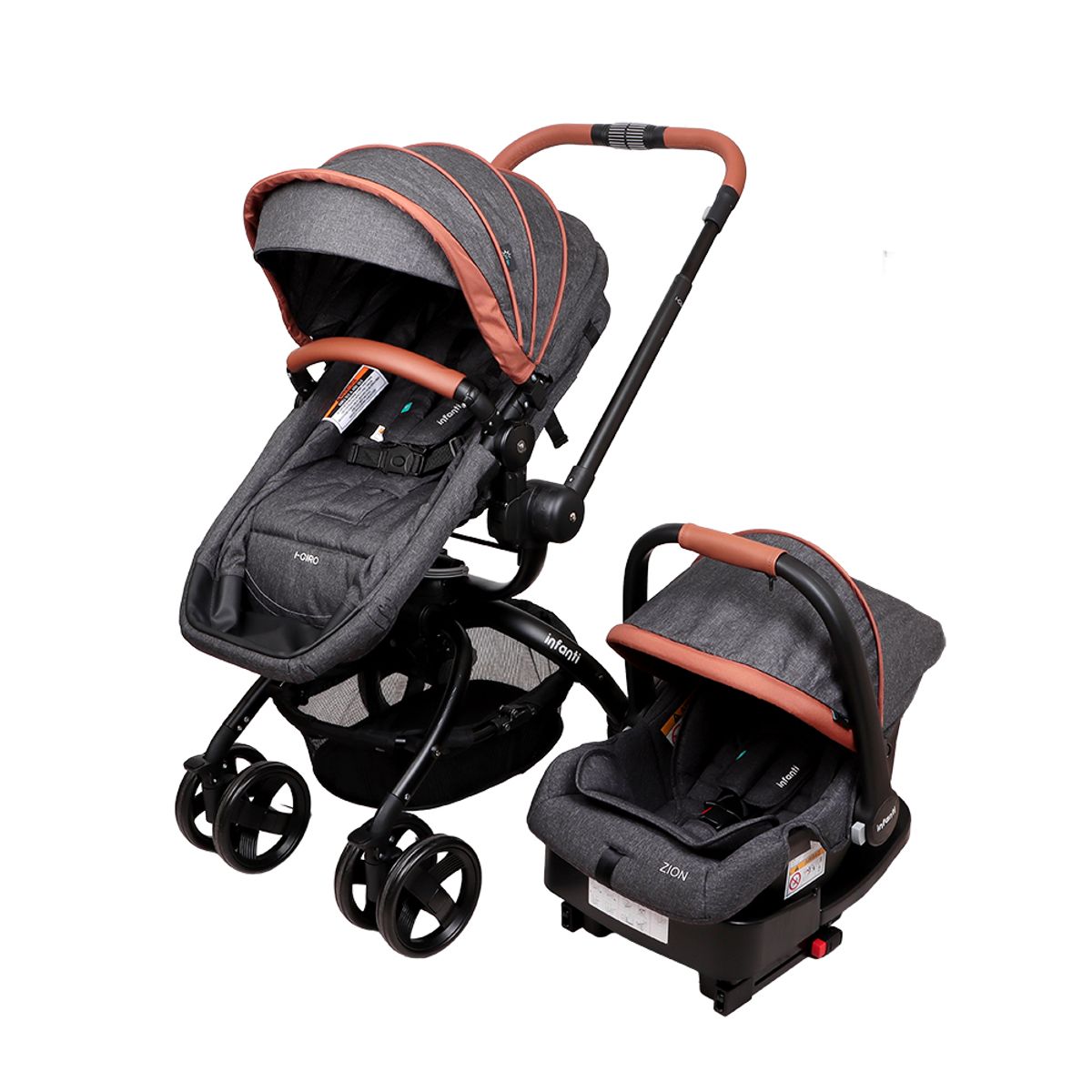 INFANTI - Coche Travel System I-Giro 2G Bright Black Infanti