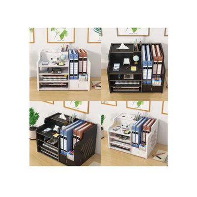 Imagen 2 del producto Organizador Libro Carpetas Madera Oficina Con Porta Lapiz