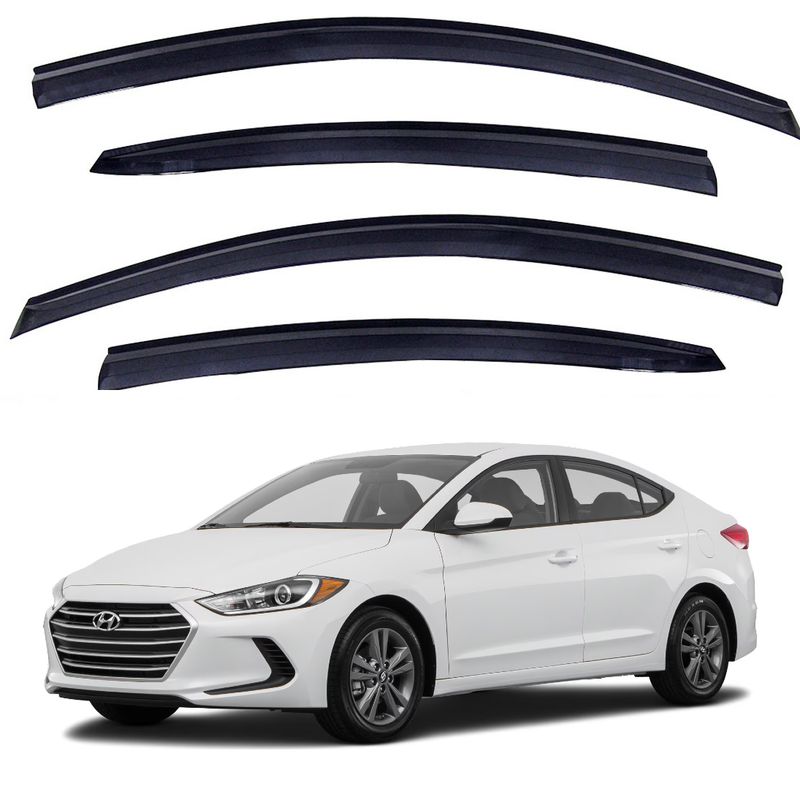 GENERICO - Aletas Bota Aguas Hyundai Elantra 2016-2020 Auto Suv Karvas