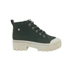 HERIEL - Zapatilla Negra Lona Plataforma