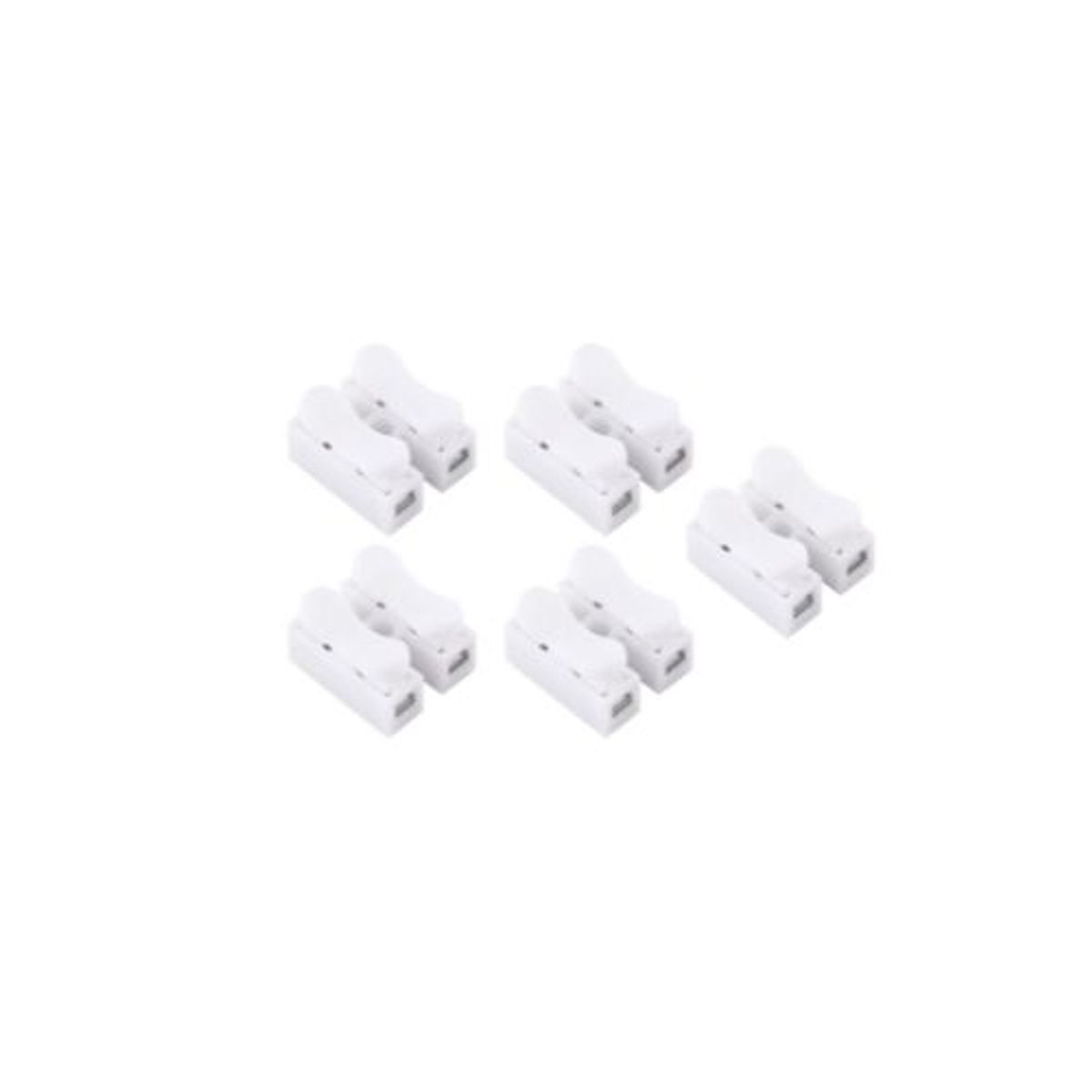 GENERICO - Conector Rápido Regleta para 2 Polos 4-6mm2 (5 unidades)