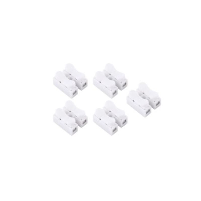 GENERICO - Conector Rápido Regleta para 2 Polos 4-6mm2 (5 unidades)