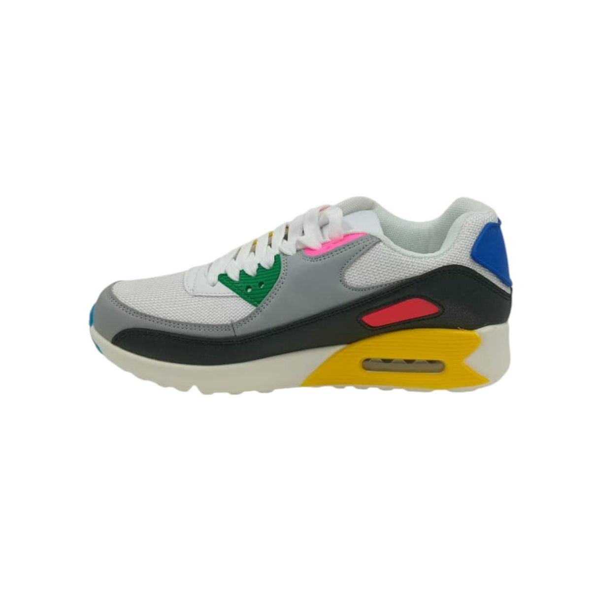 HERIEL - Zapatilla Gris Multicolor Plataforma 