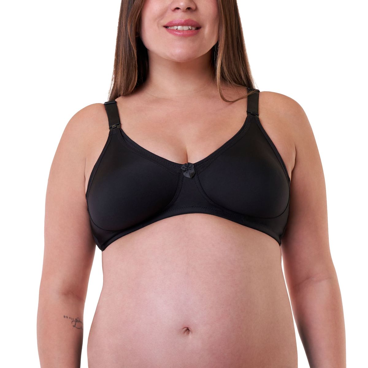 BAZIANI - Sostén Maternal Baziani 3405 Prehormado Beige Blanco y Negro