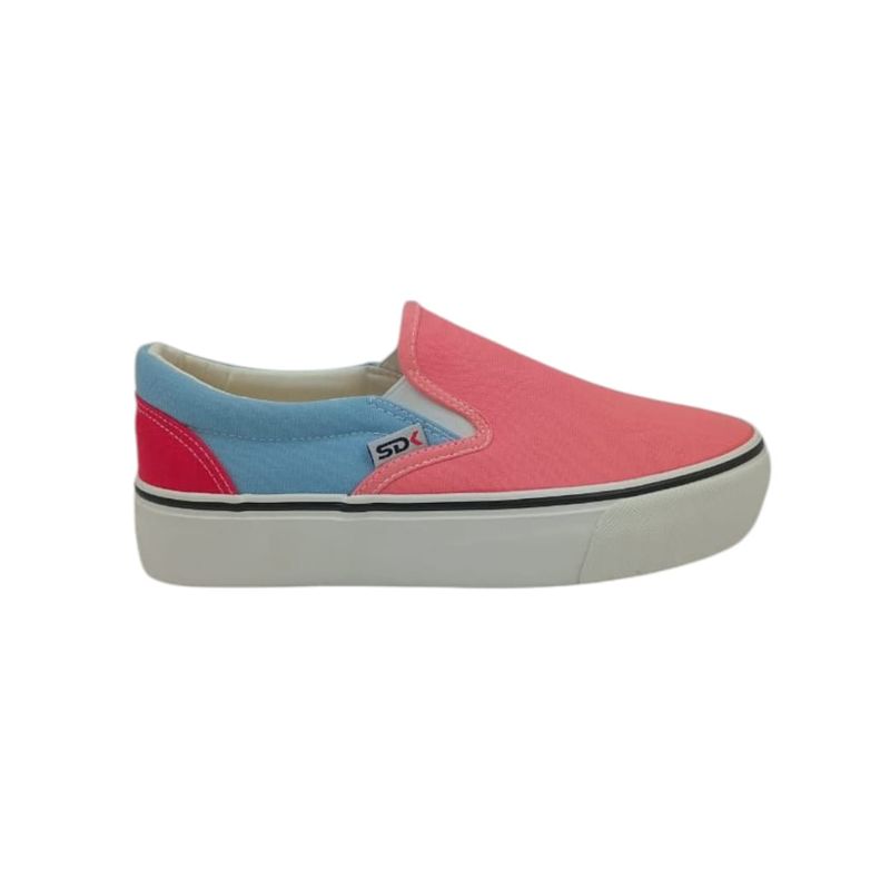 HERIEL - Zapatilla Rosa Multicolor Slip on