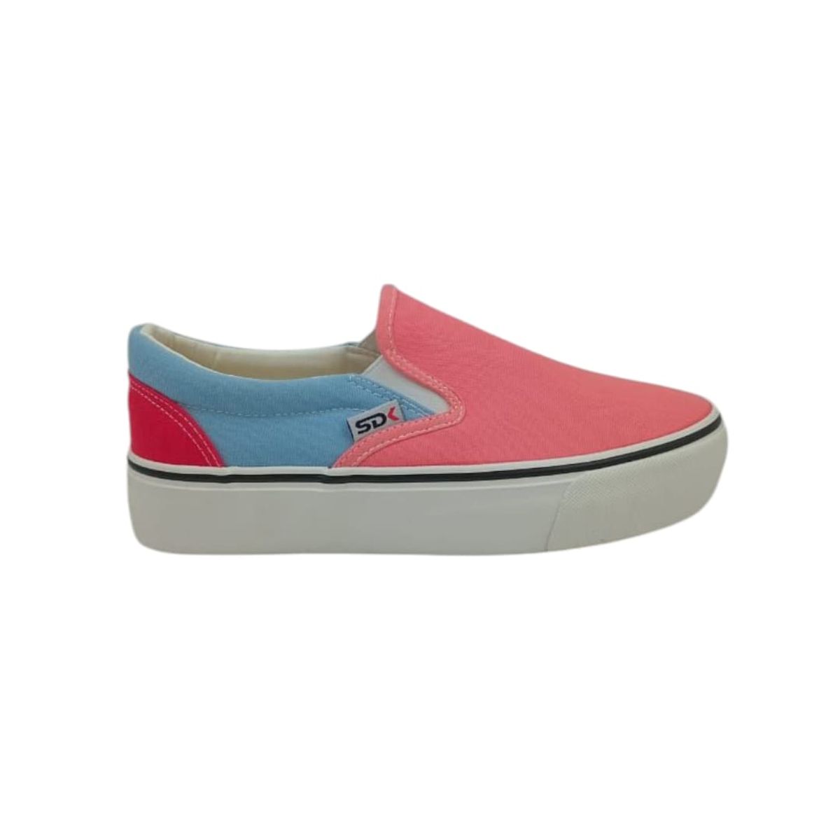 HERIEL - Zapatilla Rosa Multicolor Slip on