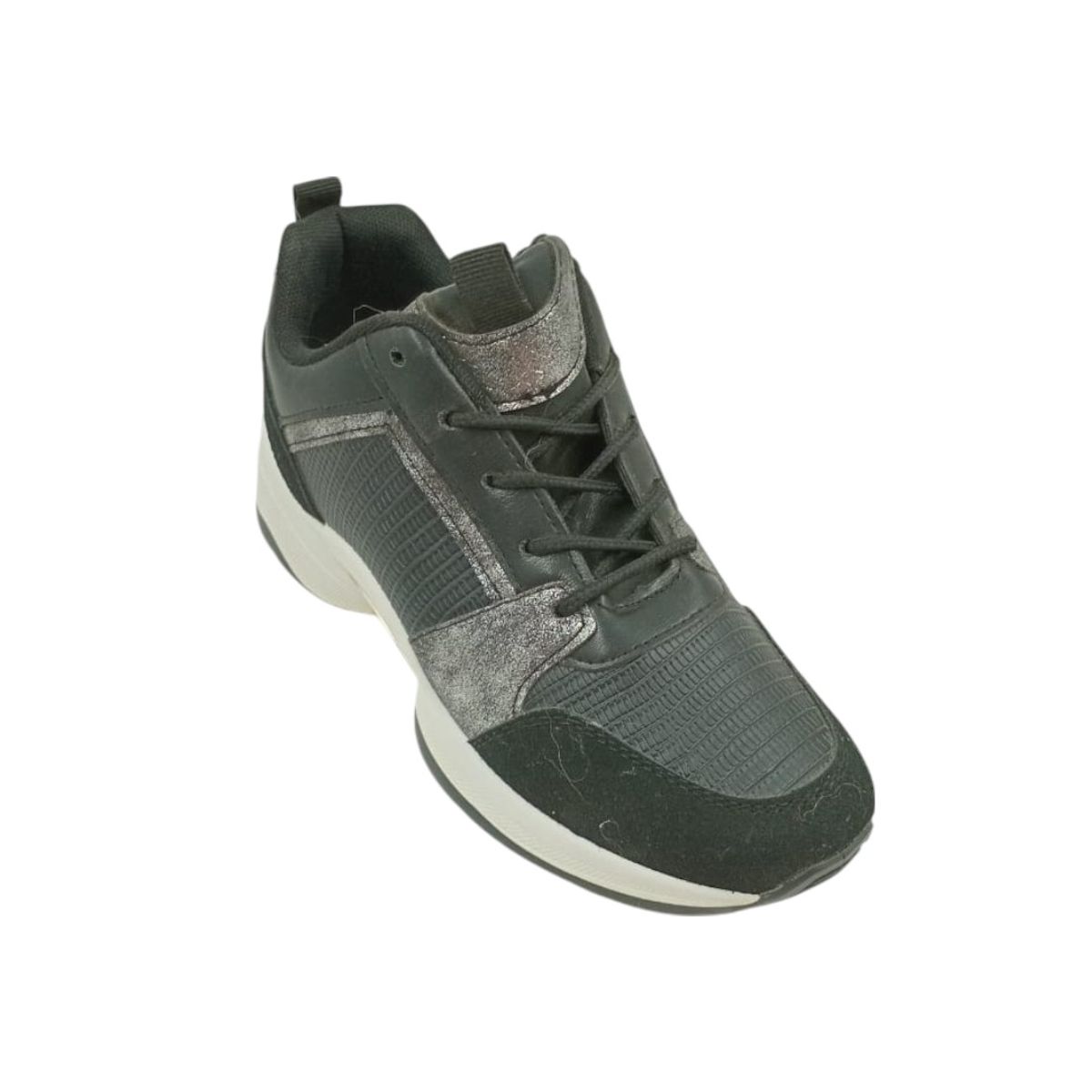 HERIEL - Zapatilla Negra Plataforma Mujer