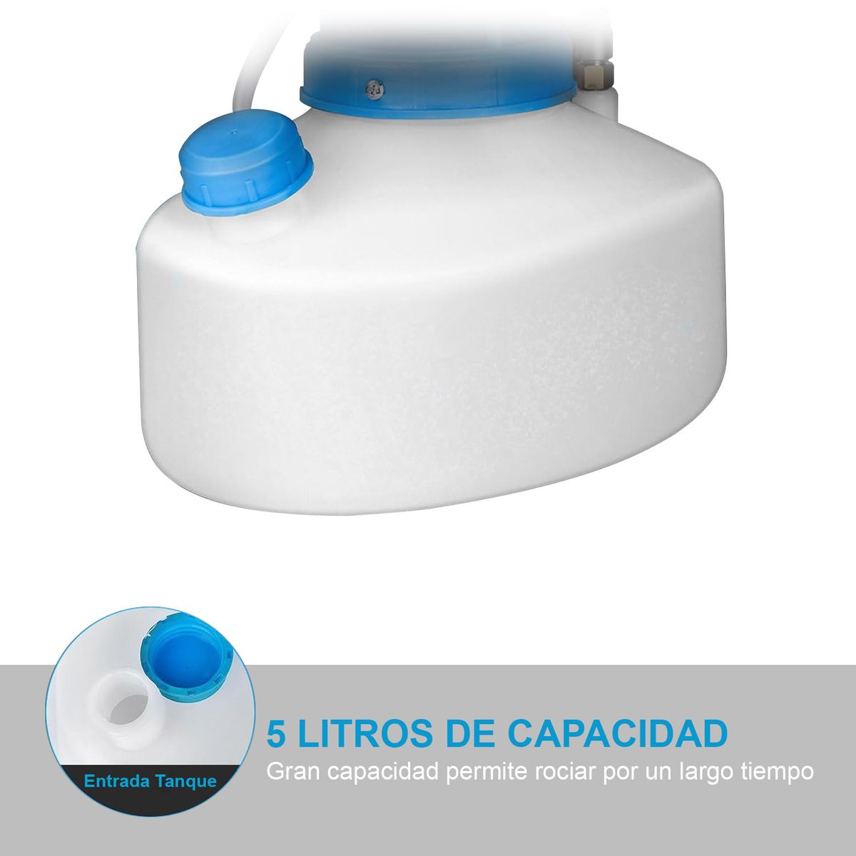 GENERICO - Nebulizador Sanitizador Fumigador Fogger 1200W 5 Litros 3 Boquillas