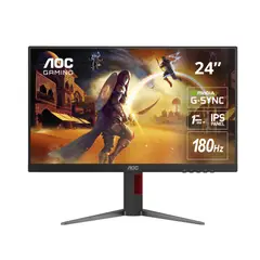AOC - Monitor Gamer Pivot 24G4 238 IPS Full HD 180Hz 1ms G-Sync HDR10