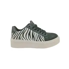 HERIEL - Zapatilla Negra Print Mujer
